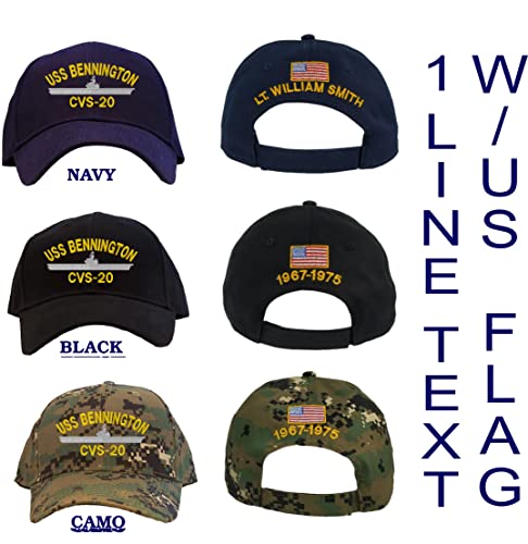 Gorra bordada personalizada USS Bennington CVS-20 miniatura 5
