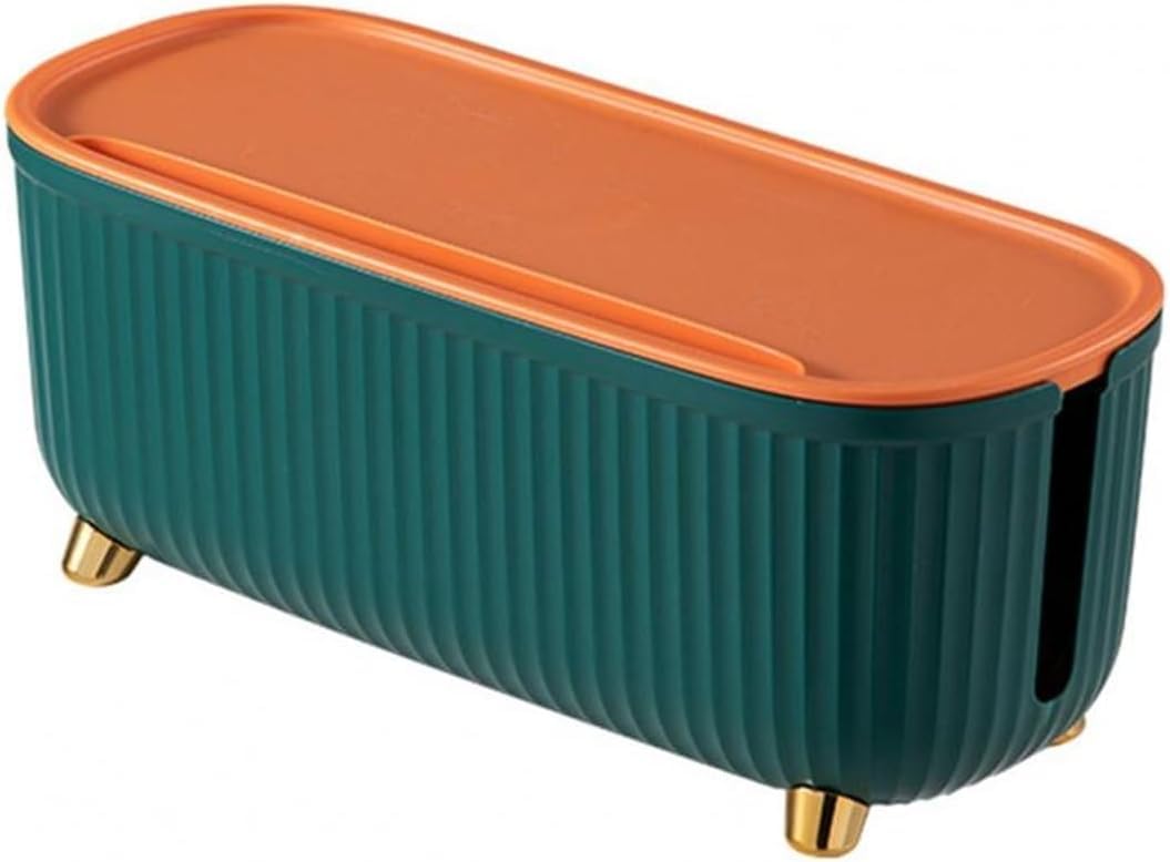 Caja organizadora de cables, Caja de cables resistente con tapa for mantener el orden. Organizador enchufes gran tamaño