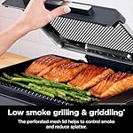 Ninja Griddle and Indoor Grill, 14’’, Electric Grill, For Steak, Burgers, Salmon, Veggies, and More, Pancake Griddle, Nonstick, Dishwasher Safe, 500F, Even Cooking, Silver, GR101 - Image 4