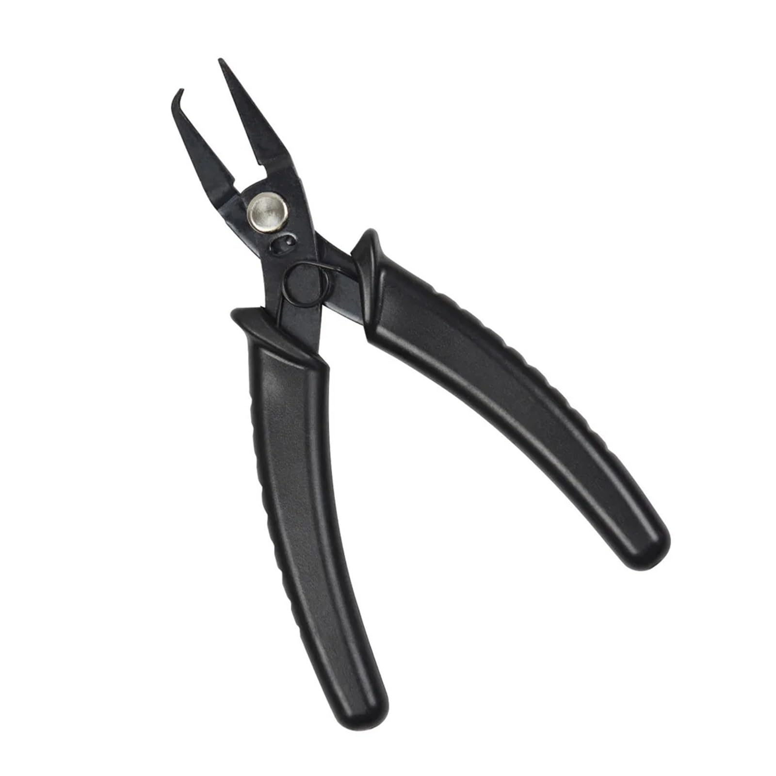 Mzsklw Black Hair Extension Pliers 1Pc Hair Extensions Pliers Split Ring Opener For Beading Micro Links And Removal Tool