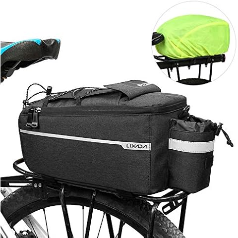 Lixada Fahrrad Gepäckträgertasche mit Regenschutz, Fahrrad Sitz Multifunktionale Isolierte Stammkühltasche Cover