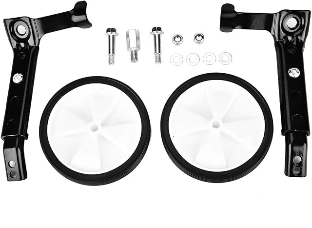 Estink Bicycle Training Wheels, 2 Pcs Adjustable Variable-Speed Training Wheels for Kids Children Bikes Learning for 16 18 20 22 Inch Bike