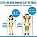 Collapsible Walking Stick for Travel, Adjustable Lightweight Trekking Trail Hiking Pole Fit for Women Men's Height 4.9-6.3(ft),Best Gift for Hikers Backpackers & Campers, Dark Black