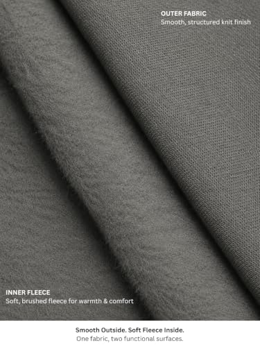 Image of Alan Jones Clothing Men's Regular Fit Mid Rise Fleece Jogger Regular Pants For Winterwear