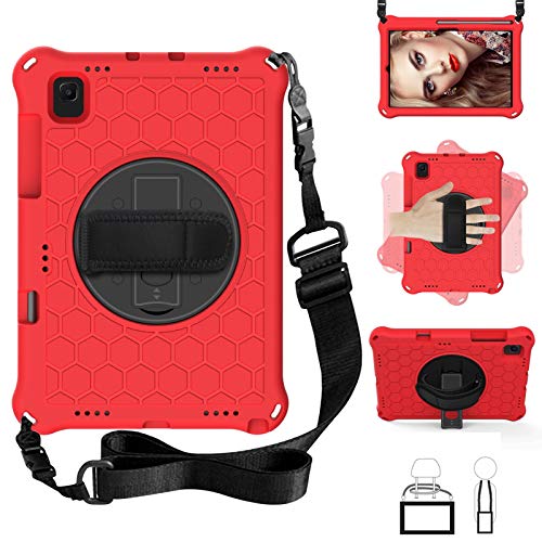 Boîtier rigide pour tablette Samsung S6 Lite 10.4 durable avec support rotatif