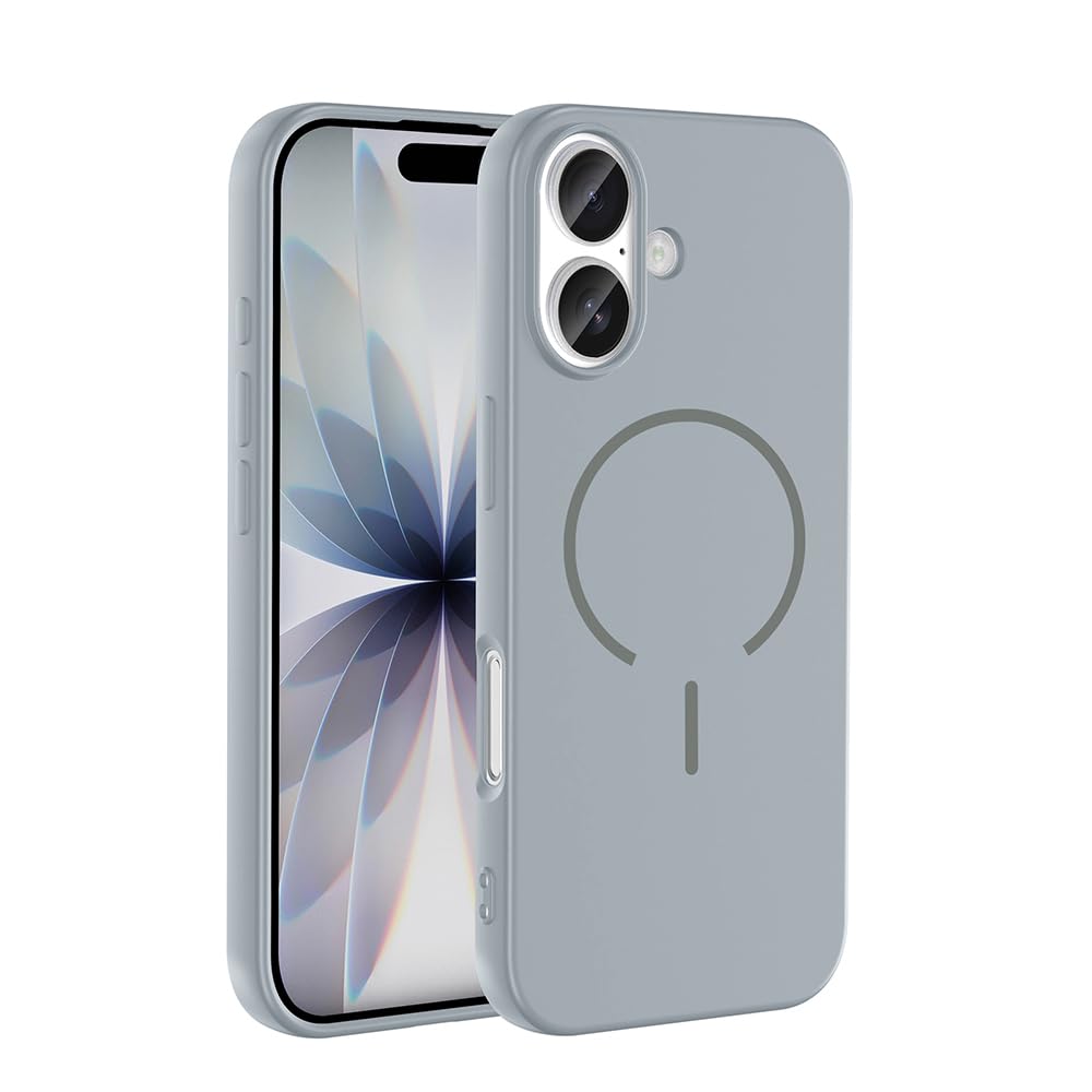 Zore Apple ile uyumlu iPhone 17 Kılıf M-safe Şarj Özellikli Zore Meta Kapak Titanyum-Gri
