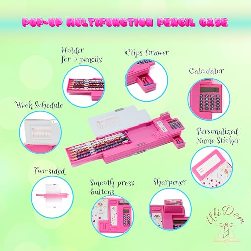 Ulidem Pop Up Multifunction Pencil Case For Girls thumb #2