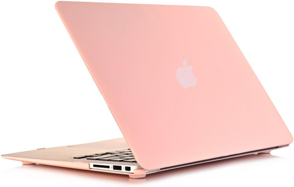 Se7enline Compatible with Macbook Air 13.3 inch Case Frosted Matte Soft-Touch Hard Shell Case Cover for Macbook Air 13" Model A1369/A1466 with EU Layout Pink Keyboard Cover - Image 5