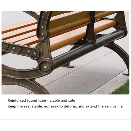 Banc de parc robuste et durable 59 pouces avec assise ergonomique