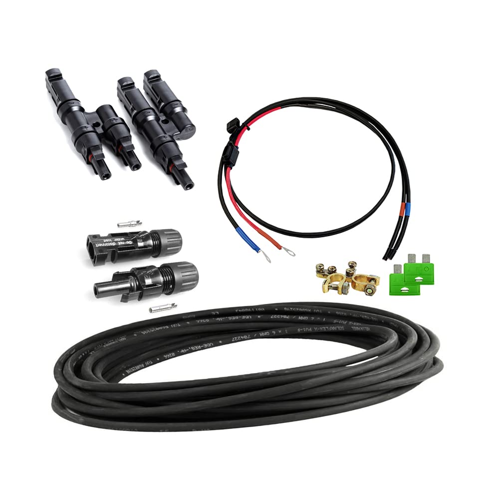 Offgridtec Solar Connection Kit 3 4 mm² – 10 m Solar Cable MC4 Plug-In Connectors and Battery Cable/0005 10003