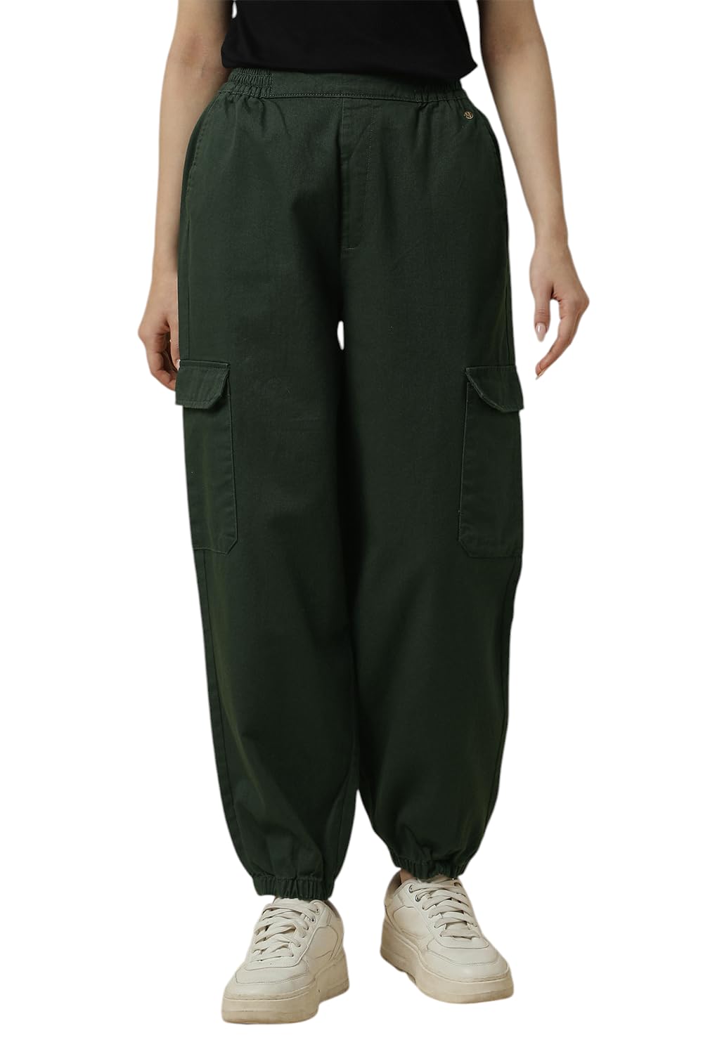 allen solly Women's Regular Track Pants-picture-15