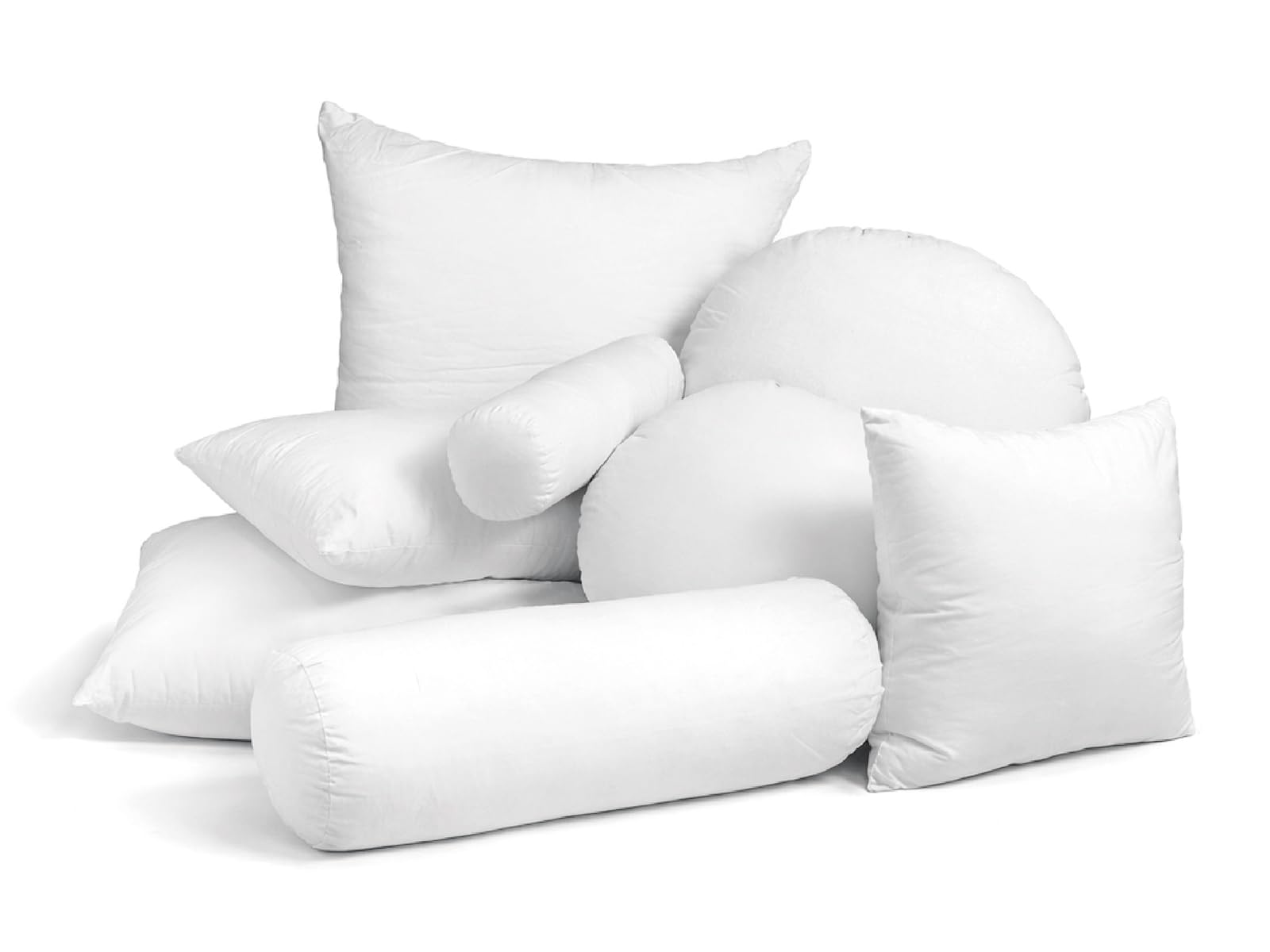 beties - PublikFree - Rundkissen Ø 50 cm – 320 g Faserbällchen – tierfreies Premium Innenkissen & Kissenfüllung – Baumwoll Inlett waschbar – Sofakissen rund – weich & bauschig