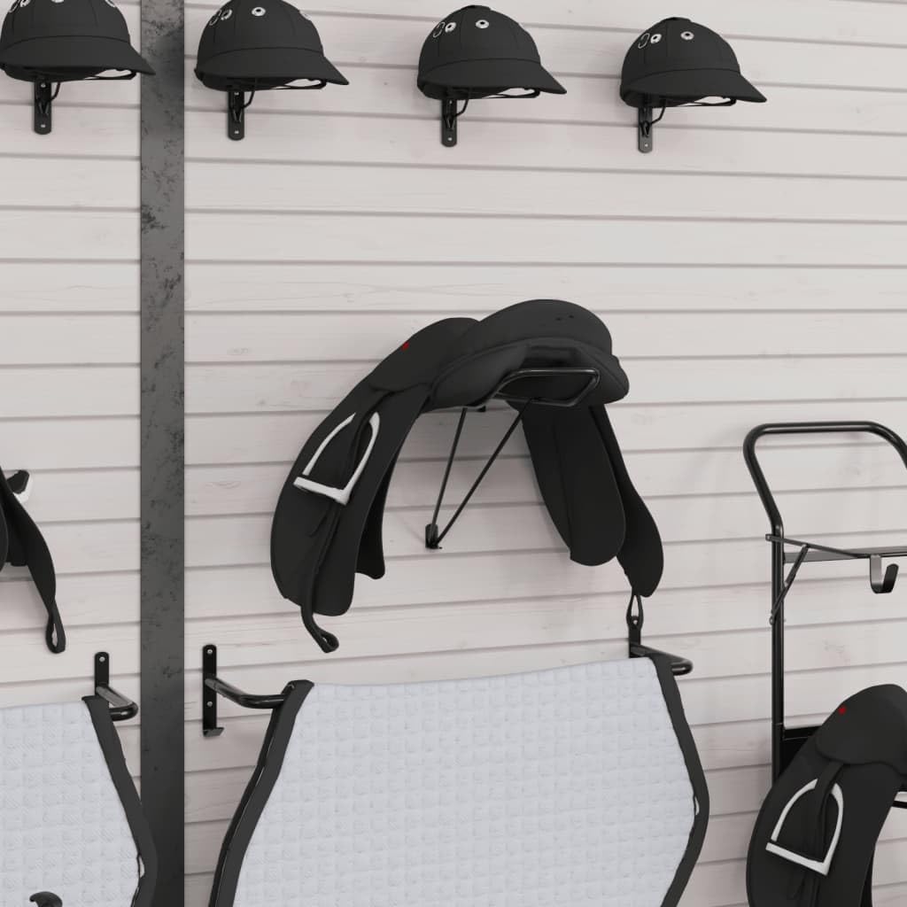Sattellhalter Wandhalterung Klappbar Schwarz Eisen für Pferdesattel Reitsportzubehör Stall und Reitstall Aufbewahrung