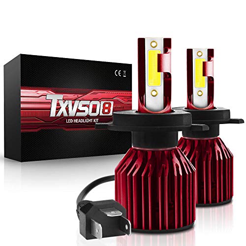 Preisvergleich Produktbild CARLAMPCR H4 Scheinwerferlampe, 6000K 9V-32V 100W 10000LM Autobirne 2pcs, wasserdicht Schutzart: IP68