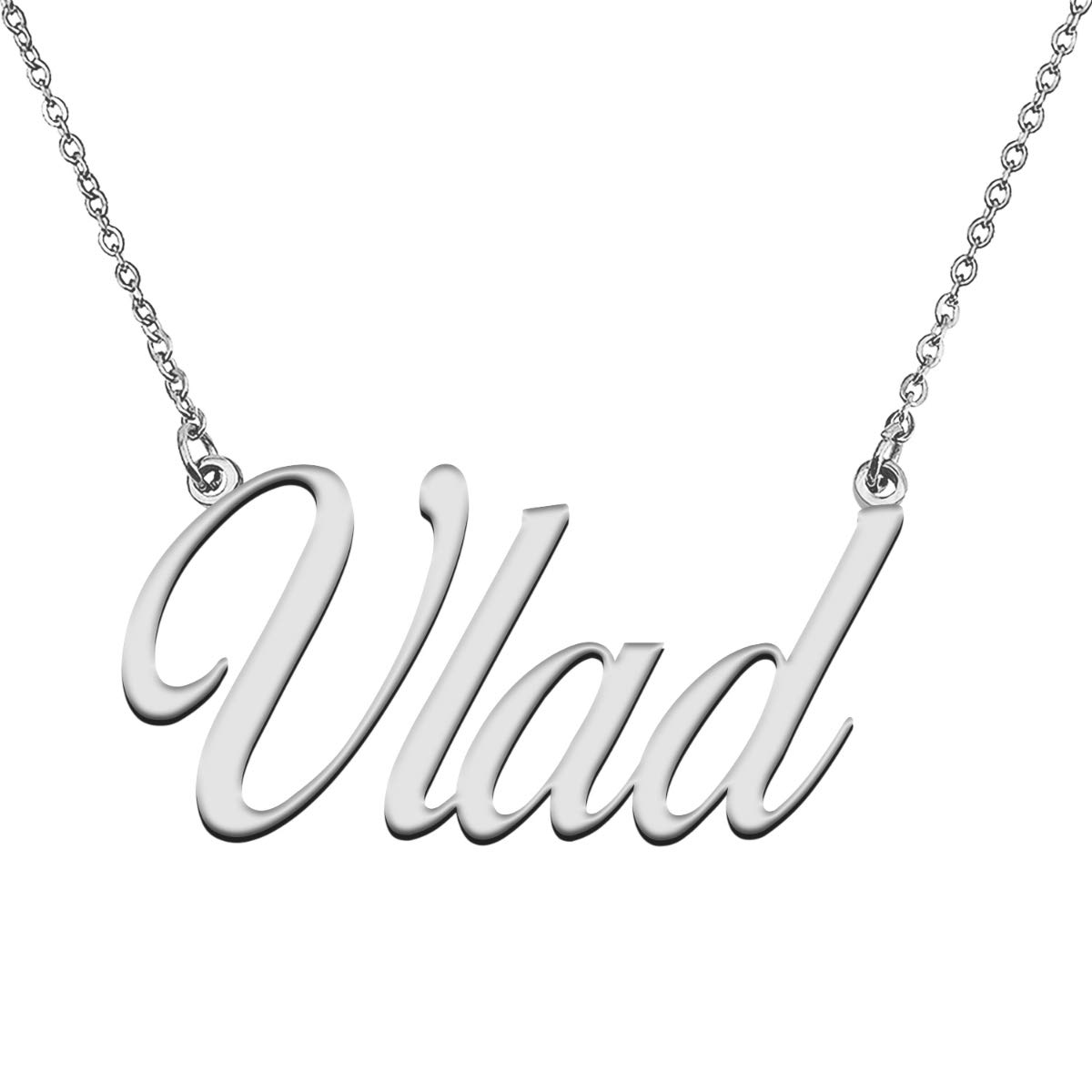 GR859C Custom with Gold Plated Name Necklace for Women