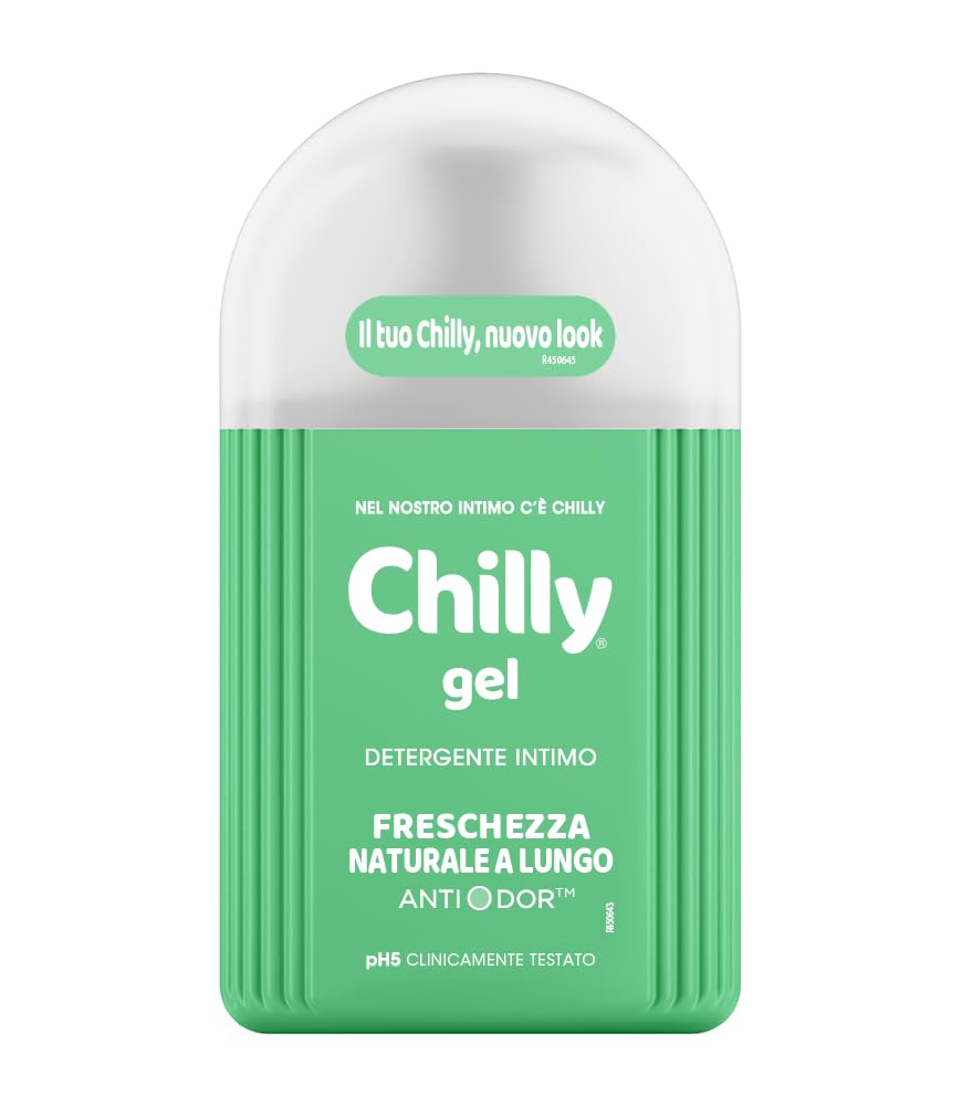 12x Chilly Frisches Gel Intimreiniger - lang anhaltende natürliche Frische - mit natürlichem Menthol 200ml + Beni Culinari Kostenloser Schlüsselanhänger