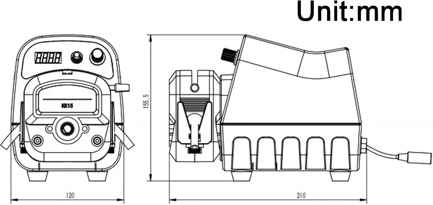 Pompa dozująca do cieczy, wydajność 1500ml/min, dozowanie automatyczne, przenoszenie chemikaliów, zastosowanie przemysłowe, wysokoprecyzyjny silnik krokowy, sterowanie cyfrowe, samozasysająca