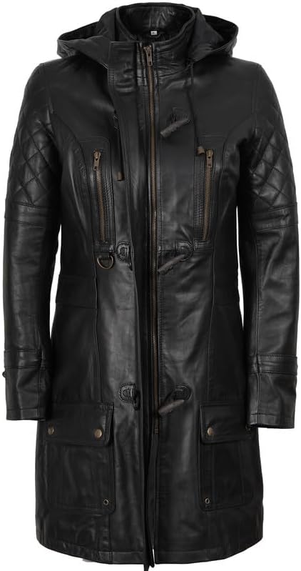 Decrum Leather Coat Women - Real Lambskin Stylish Leather Coat for Women - Image 3