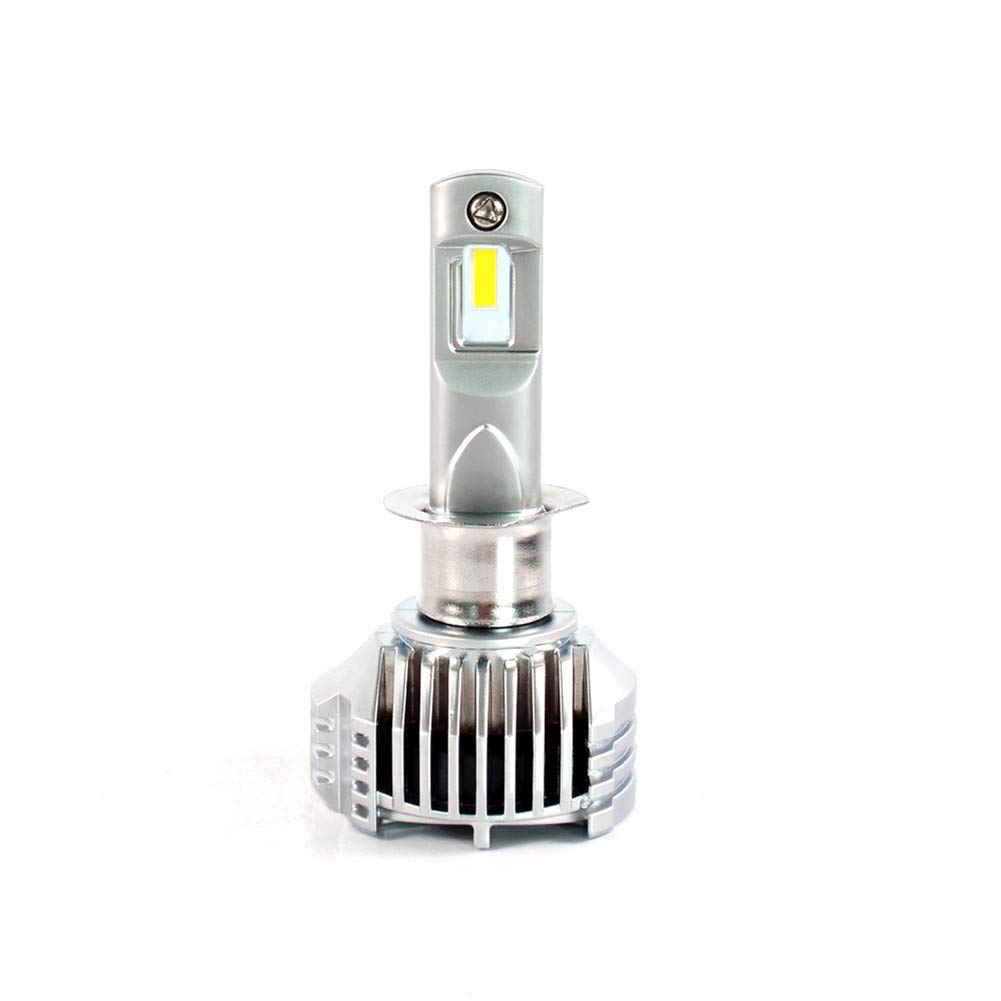 Bombilla H1 LED Coche Faros Delanteros Bombillas, Reemplazo Luz Halógena Blanco 6500K, 2 Lámparas