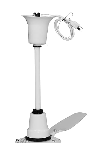 Miniatura 6 de TPI Modelo Corporation E60-CFC, ventilador de techo de 60 pulgadas para interiores o exteriores, motor IP65 de 120 V con clasificación húmeda que