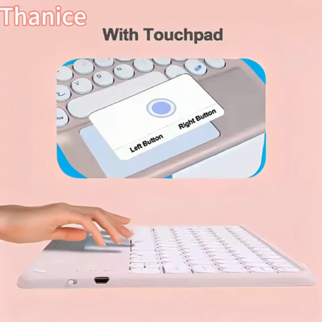 Amazon.com: Thanice Wireless Keyboard with Touchpad, Ultra-Slim