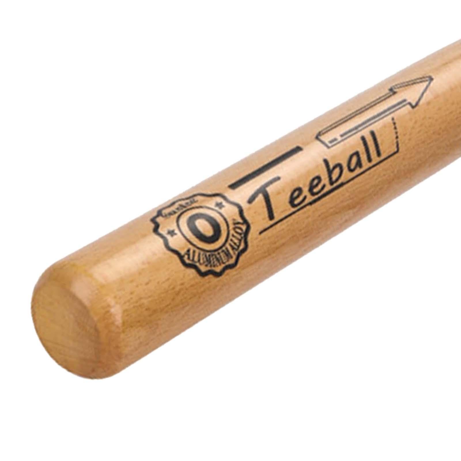 Bate de Béisbol de Madera Maciza, Bate de Béisbol de Juguete, Bate de Softbol Ligero Portátil Profesional de Mano