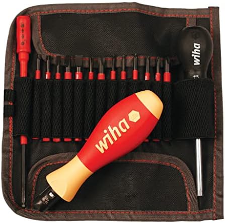 Wiha 28792 16 Piece Insulated Torque Control Driver and Slimline Blade Set