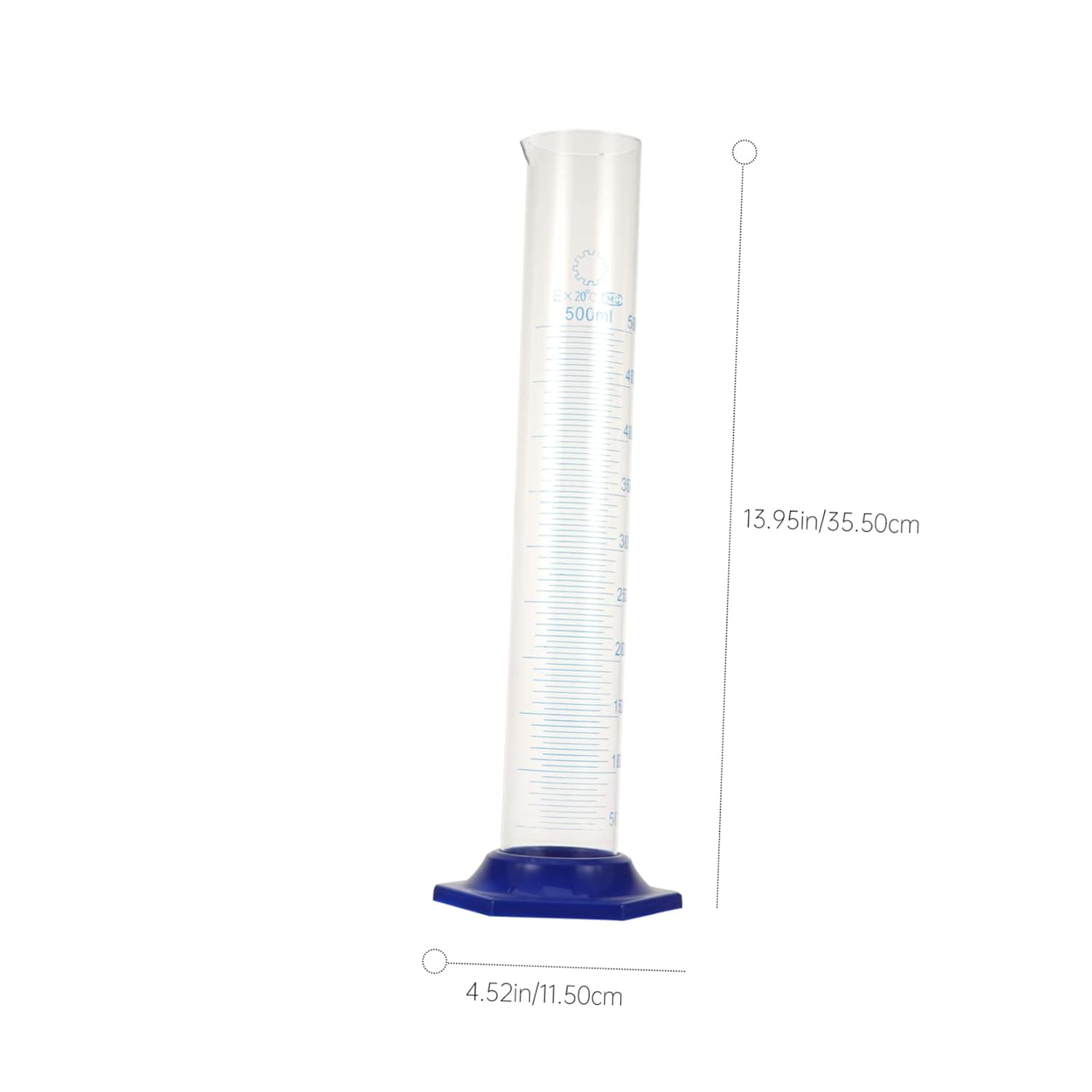 2pcs Glass Graduated Cylinder Set for Lab Experiments Accurate Measurements Stable Base for Chemistry and Science Projects Style