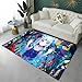 Produktbild NOTEDI Cartoon Mädchen 3D Teppich Spielbereich Schlafzimmer Wohnzimmer Sofa Türmatte Weicher Flanell Rutschfester Teppich 80X150Cm U3023