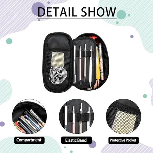 Image of Soccer Pencil Case for Boys, Large Capacity Pencil Pouch for Kids, Back to School Pencils Box Pen Bag with Zipper, Cool Pen Case Stationery Organizer for Middle Elementary School - Blue