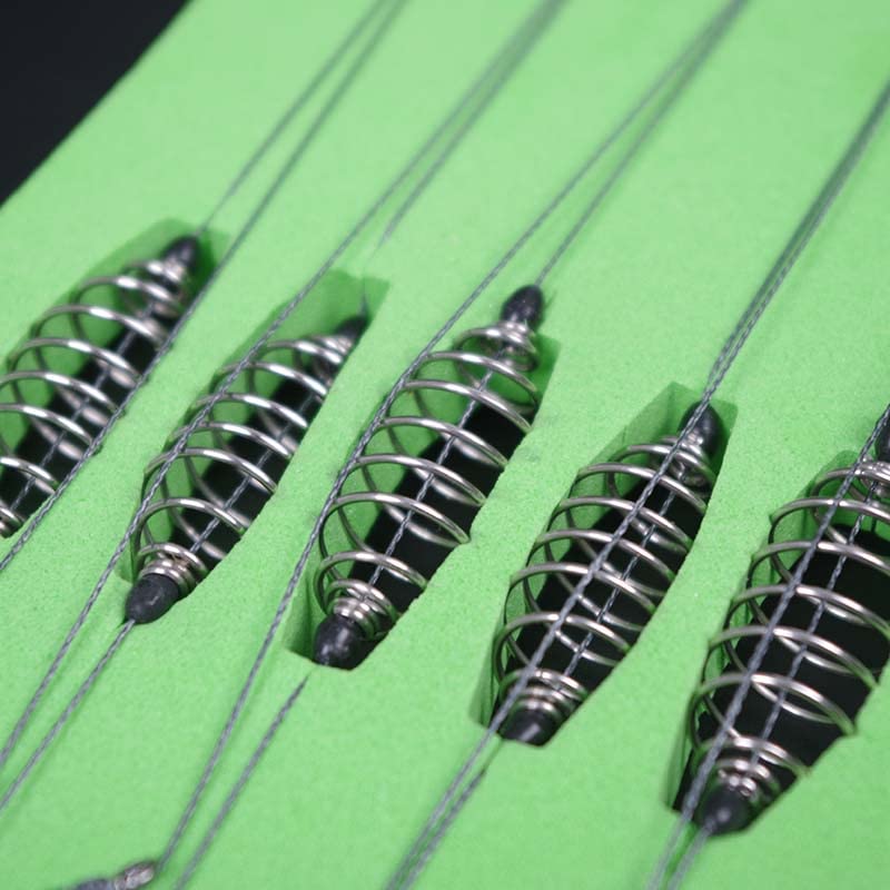 linyutech Angelhaken 5 Stücke Doppelhaken Angellinie Edelstahl Bachbettkarpfen Haken Köder Frühling Haken Werkzeug… – Bild 7