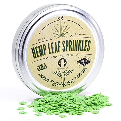 The Sugar Lab Hemp Leaf Sprinkles - Edible Marijuana Party Decorations - CBD & THC Free - Cake Decor & Ice Cream Topping - For 420 Cupcakes - Pot Leaf Sugar Sprinkles - 2oz - Sold in a Bud Tin 7 The Sugar Lab Hemp Leaf Sprinkles - Edible Marijuana Party Decorations - CBD & THC Free - Cake Decor & Ice Cream Topping - For 420 Cupcakes - Pot Leaf Sugar Sprinkles - 2oz - Sold in a Bud Tin - Image 8