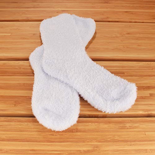 Image of BambooMN Women's Fuzzy Soft Colored Socks