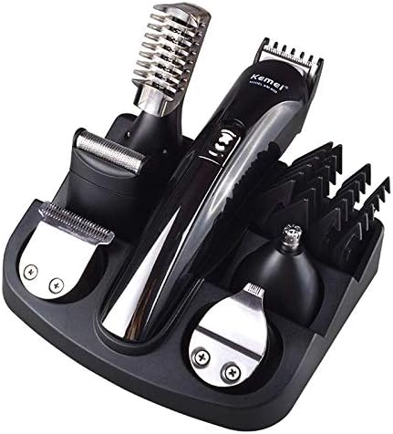 Kemei 6 in 1 Rechargeable Hair Trimmer Titanium Hair Clipper Electric Shaver KM600