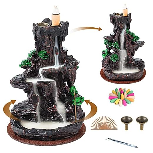 SPACEKEEPER Backflow Incense Burner Set