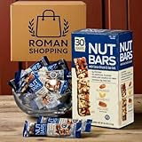 Kirkland Nut Bars – 30 Count (1.41 oz Each) – Almonds, Cashews & Pecans with Cocoa Drizzle and Sea Salt – Gluten Free, 5g Protein, High Fiber – Kosher Certified