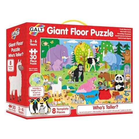 Galt, Giant Floor Puzzle - Who's Taller? Cover