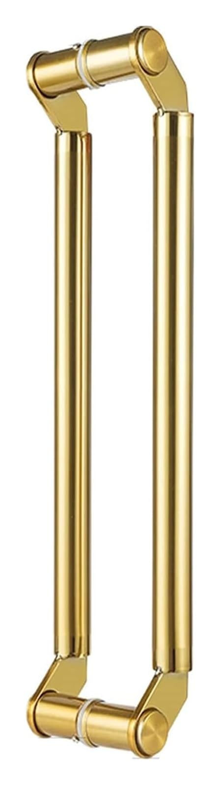 CWCQGH Push Pull Door Handle, Door Pull Handle, Push-Pull Stainless Door Handle, for Steel, Aluminum and Glass Doors, Brushed Stainless Steel Finish,Gold-150cm(5ft)