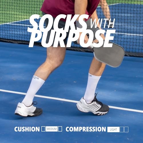 OS1st Pickleball Socks – Lightweight, Moisture-Wicking, Blister Protection, Arch & Heel Support – Gear for Men & Women2
