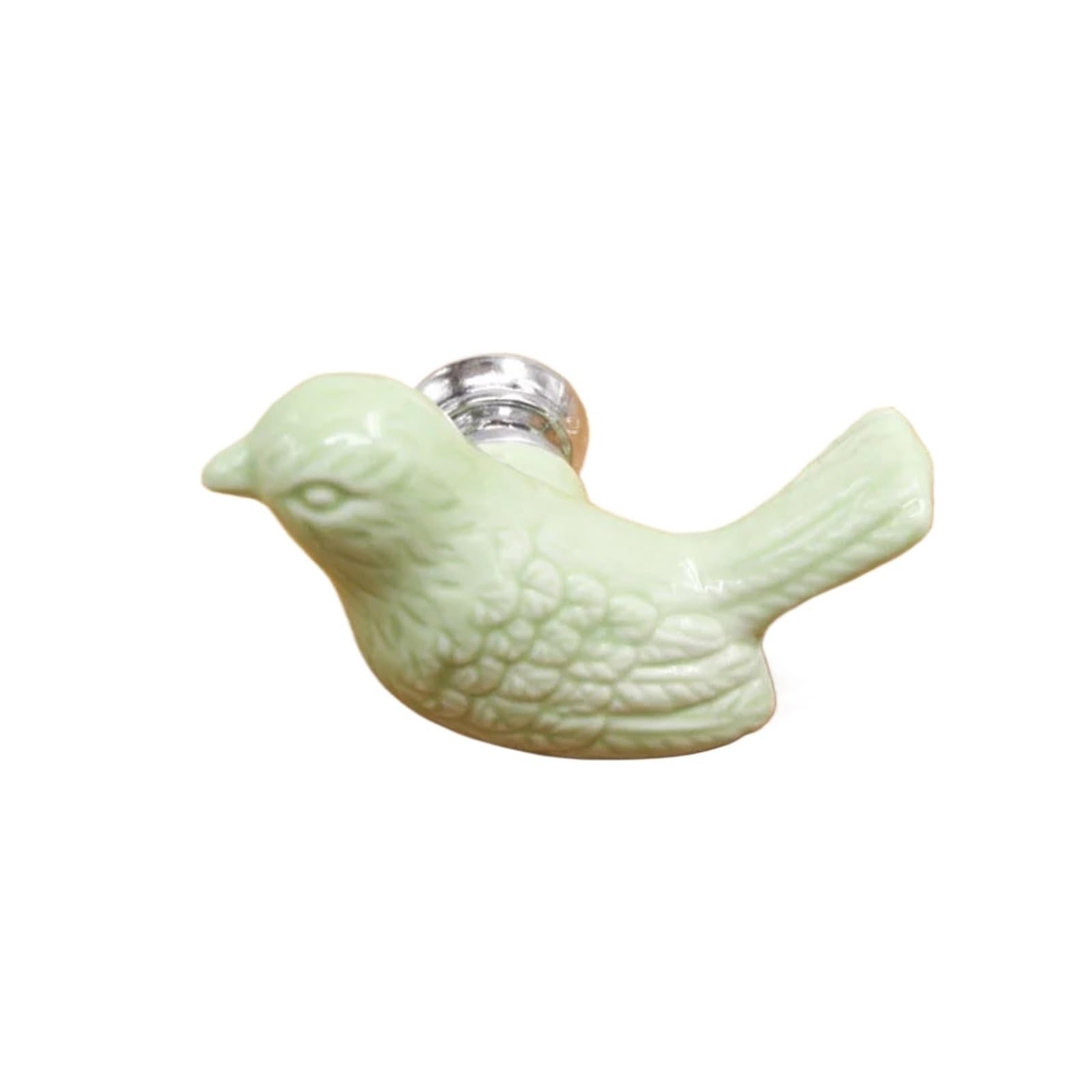 Kifsdlf Green Ceramic Cartoon Bird Cabinet Cupboard Handles Peace Dove Drawer Knobs Novelty Creative Furniture Hardware For Cupboard Wardrobes Furniture(Green)
