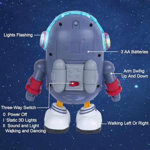 ZHMY Baby Toys, Electric Space Duck, Electric Music Toy,Electric Toys with Lights and Sounds, Moving Walking Dancing Toys for Toddler (Space Duck) - Image 4
