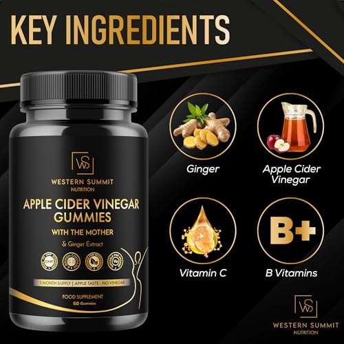 Apple Cider Vinegar Gummies with Mother and Ginger | Apple-Cider Vinegar Gummies | Apple Cider Gummies | ACV Gummies | Western Summit - Image 5