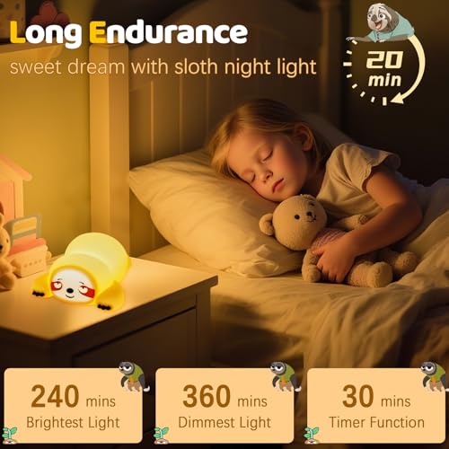 Lámpara de noche silicona con luz LED recargable miniatura 2