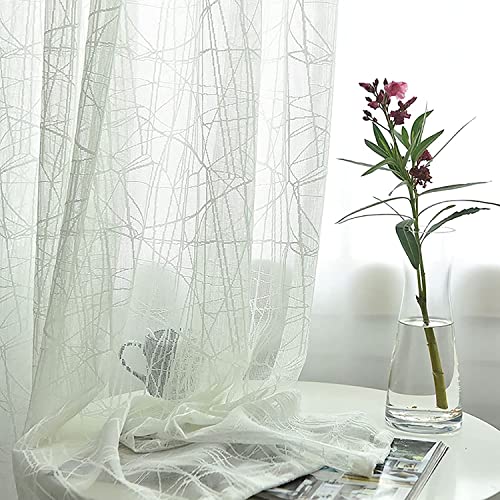 MGEMJMJ Cortinas De Color Sólido Voile, Cortinas De Ventanas De Filtrado De Luz, Cortinas Modernas para Sala De Estar(Size:350x270cm(138x106inch),Color:Grommets)