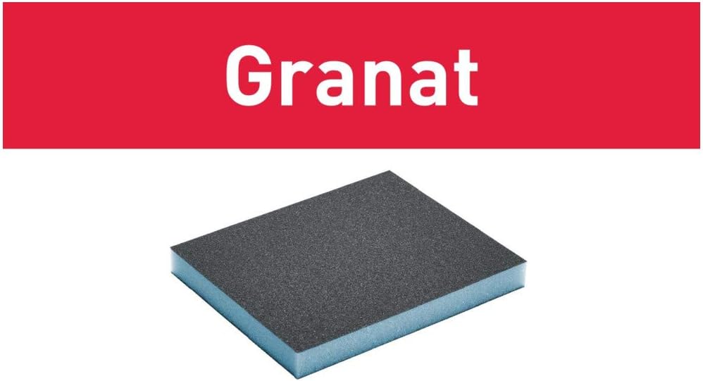 Festool 201112 60 Grit Granat Abrasive Sponge 6-Piece, Multi-colour, Korn 60 - Image 5