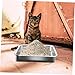 Yardwe Stainless Steel Cat Litter Box Open Design Litter Tray for Kittens Rabbits Durable and Easy to Litter Box for Cats of All