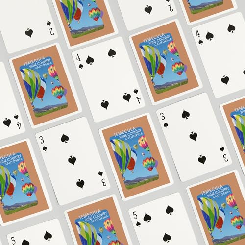 Baraja de cartas Lantern Press Temecula Poker 52 cartas miniatura 4