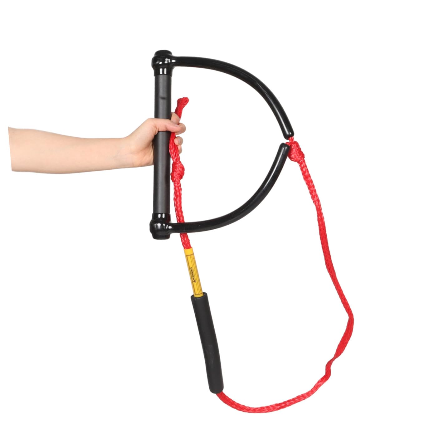 Wasserskiseil mit Griff für Slalom Wasserski und Wassersport, Rot