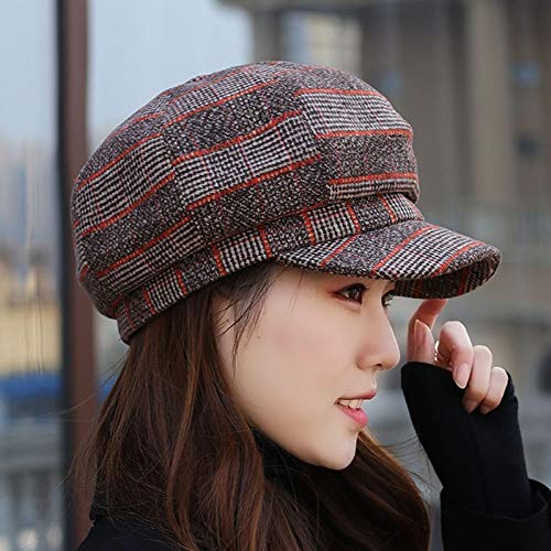 Casquette octogonale femme tricotée pour rester au chaud sans gâcher sa coiffure