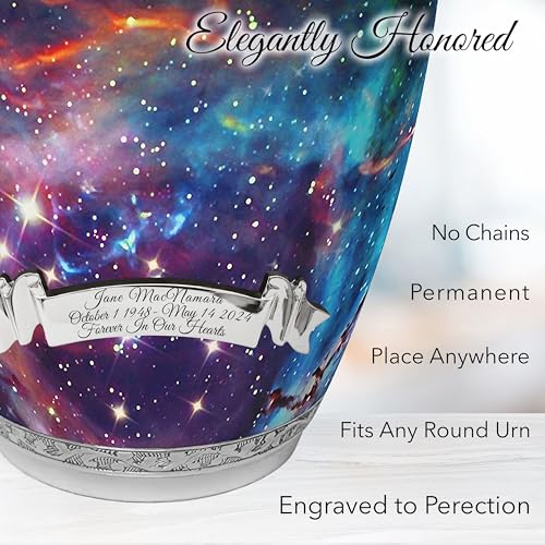 Image of Cosmic Galaxy Cremation Urns for Human Ashes Adult Female Urns for Ashes